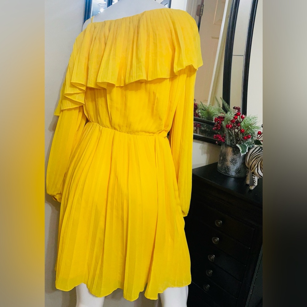 Endless Rose Elegant Yellow Off-Shoulder Dress